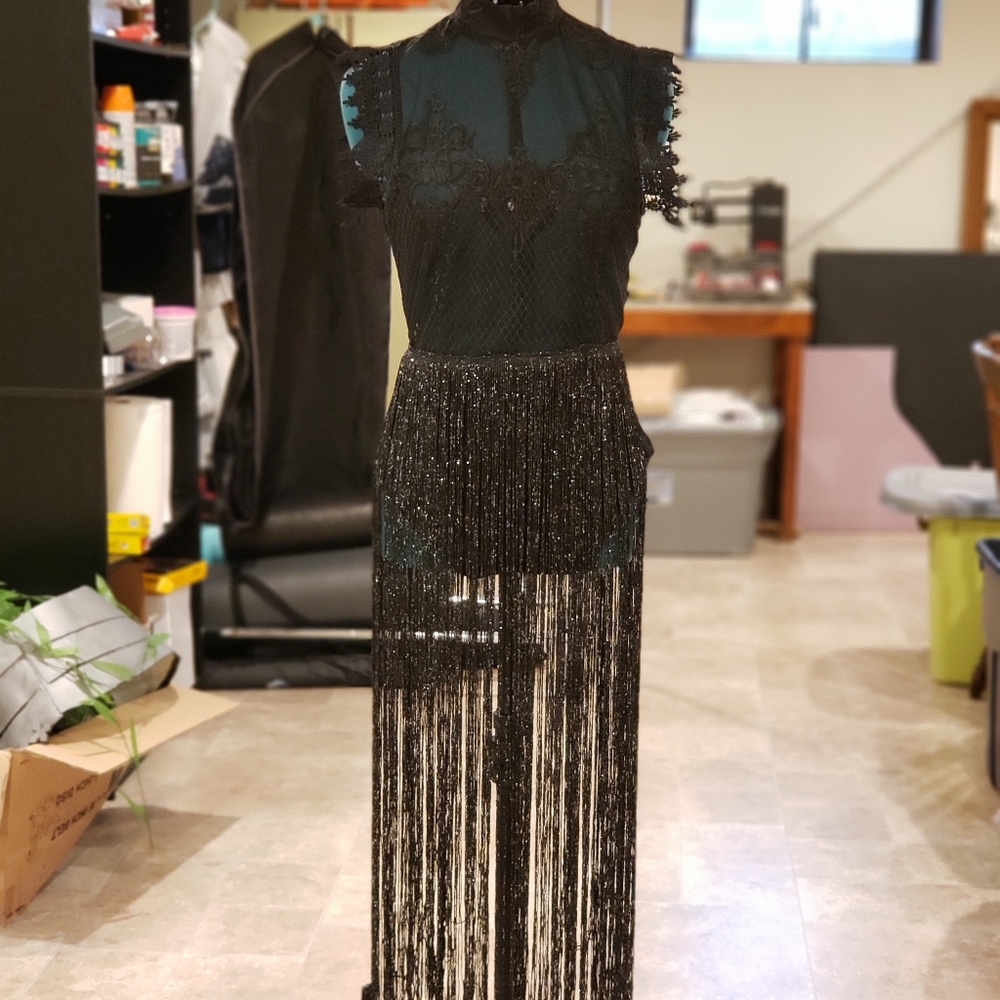 Turtle Neck Sleeveless Lace Bodysuit